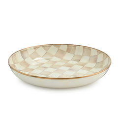 MacKenzie-Childs Mocha Check Abundant Bowl