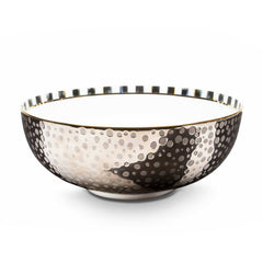 Luxury SoHo Serving Bowl by Mackenzie-Childs - Platinum