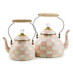 New Rosy Check Enamel Tea Kettle 1,89L