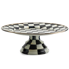 Courtly Check Pedestal Platter - Large