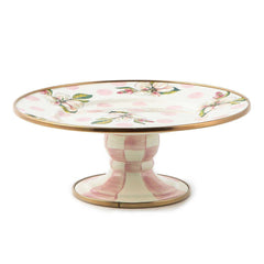 Wildflowers enamel mini pedestal platter - pink